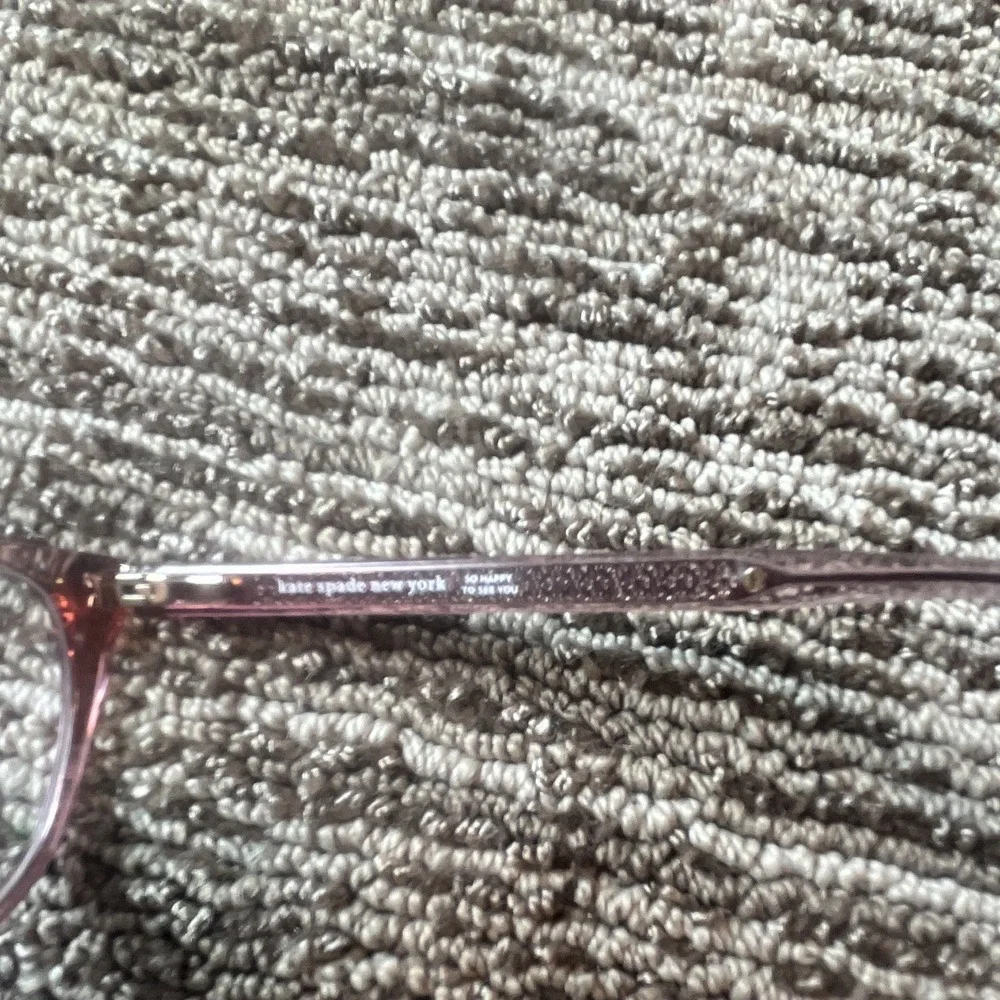 kate spade new york KALIE Cat Eye Pink Glitter Full Rim 53-16-140
